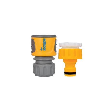 Hozelock 2071 Threaded Tap & Soft Touch Hose End Connector Set TOOLBANK