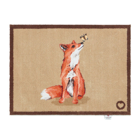 Shop the Hug Rug Ginger Fox washable indoor door mat 65 x 85 cm. Eco-friendly, machine washable, non-slip and designed to trap dirt and moisture. Available in Ireland.
