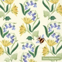 PAPER NAPKINS BLUEBELL / CELANDINE CREAM