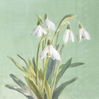 PAPER NAPKINS BUNCH OF SNOWDROPS