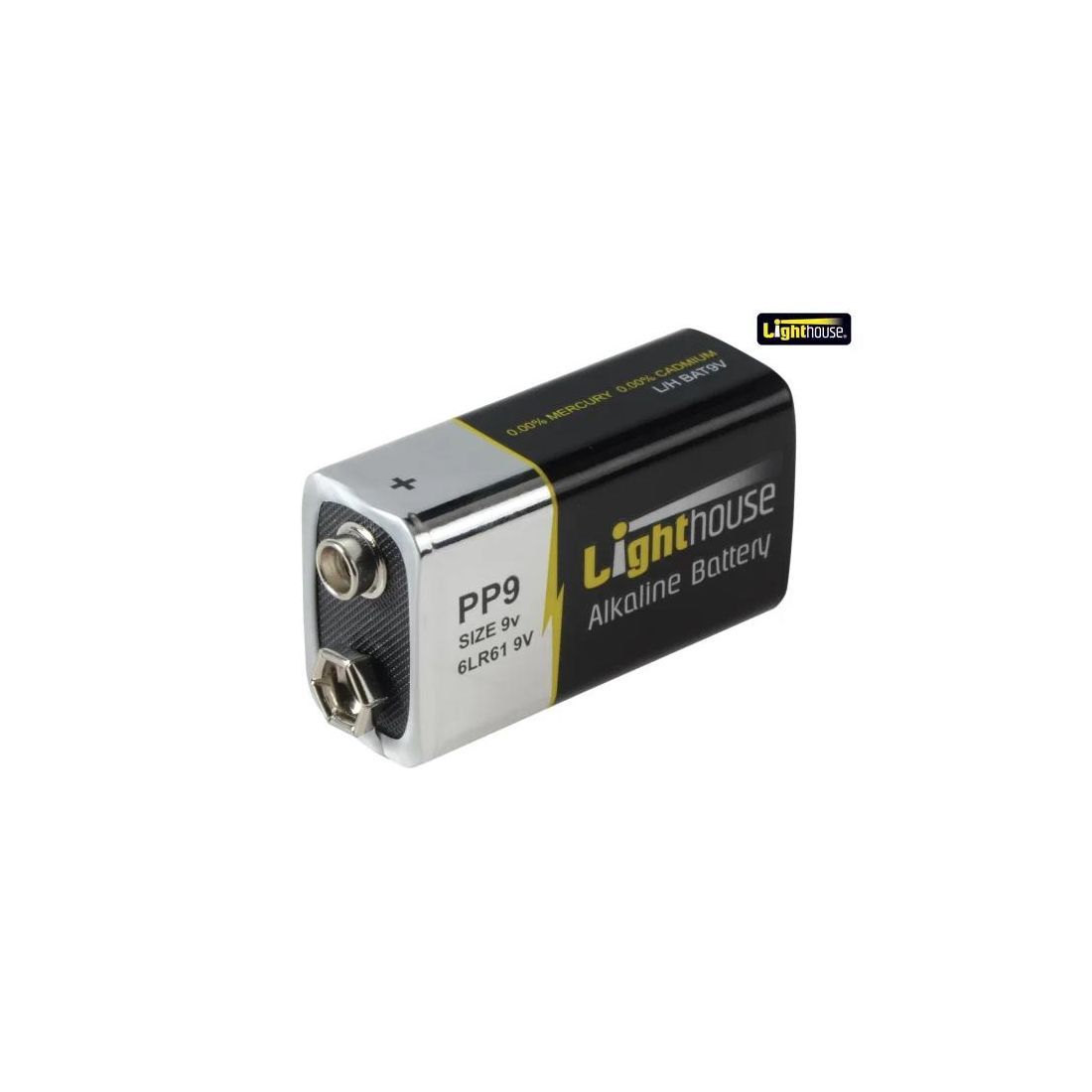 Lighthouse 9V LR61 Alkaline Battery 1100 mAh