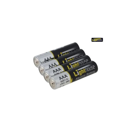 LIGHTHOUSE ALKALINE AAA BATTERIES 4 PACK TOOLBANK