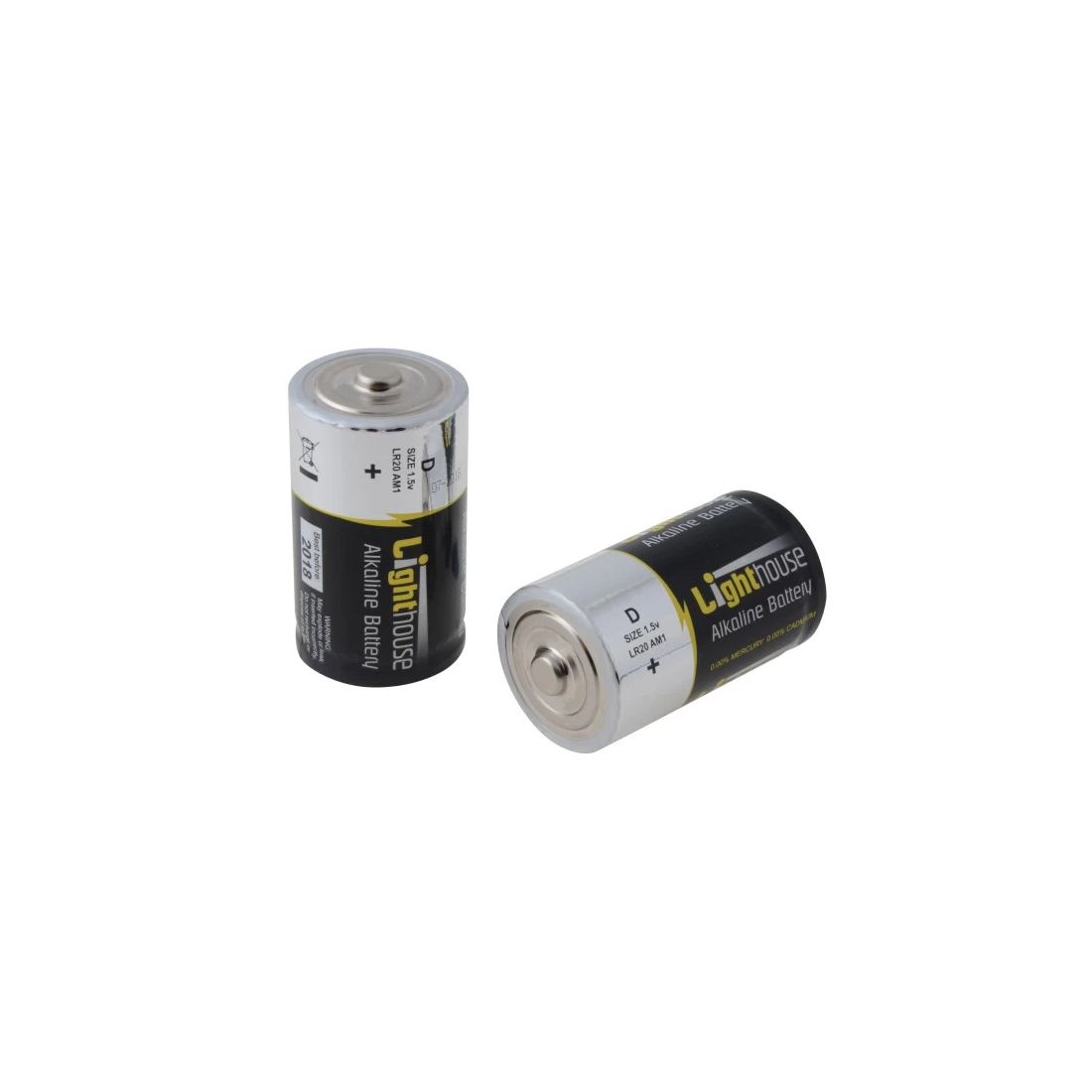 Lighthouse D LR20 Alkaline Batteries Pack of 2