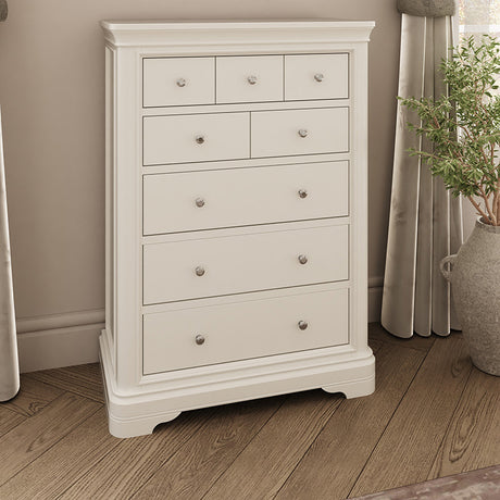 MABEL TALL CHESR 8 DRAWER TAUPE