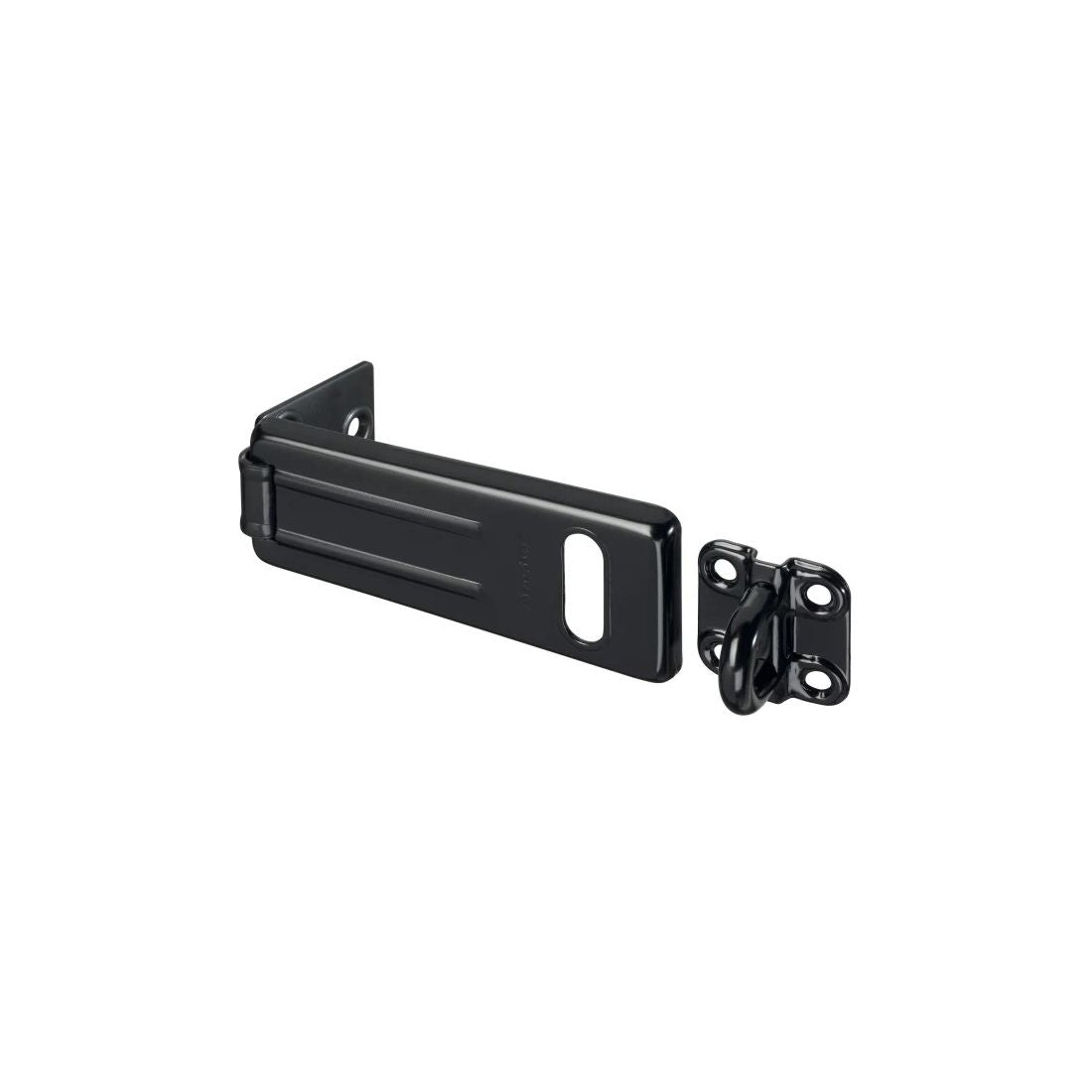 Master Lock Wrought Steel Hasp Matt Black 115mm