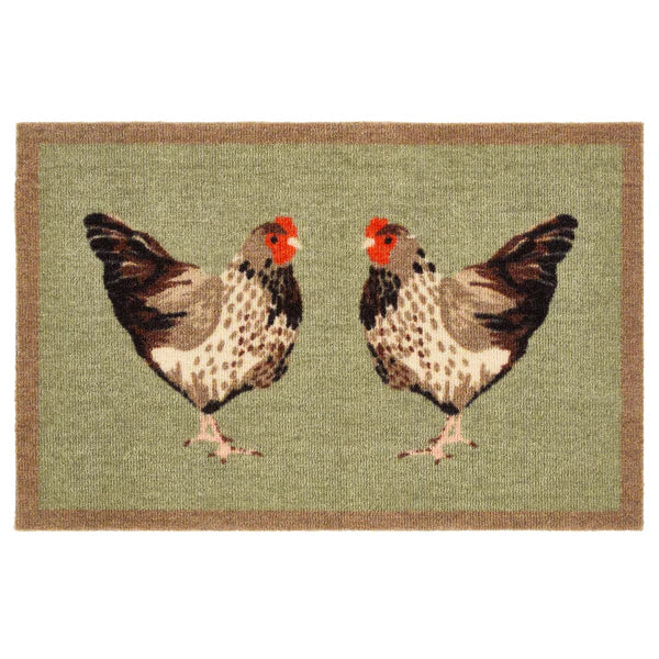 mat chickens nylon 50 x 75 cm