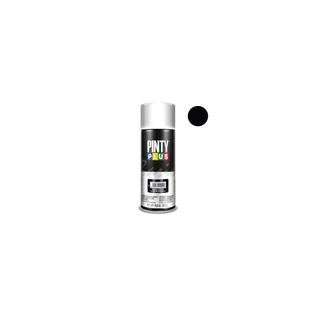 PINTY PLUS BASIC SPRAY PAINT BLACK GLOSS 400ML