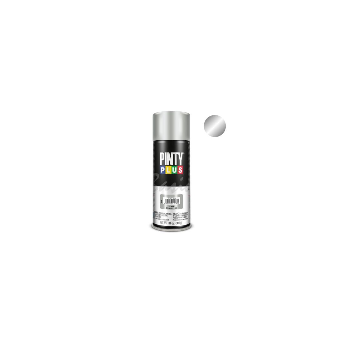 PINTY PLUS BASIC SPRAY PAINT METALLIC SILVER 400ML