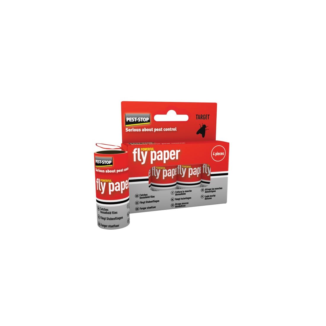 Pest-Stop Fly Paper Pack of 4