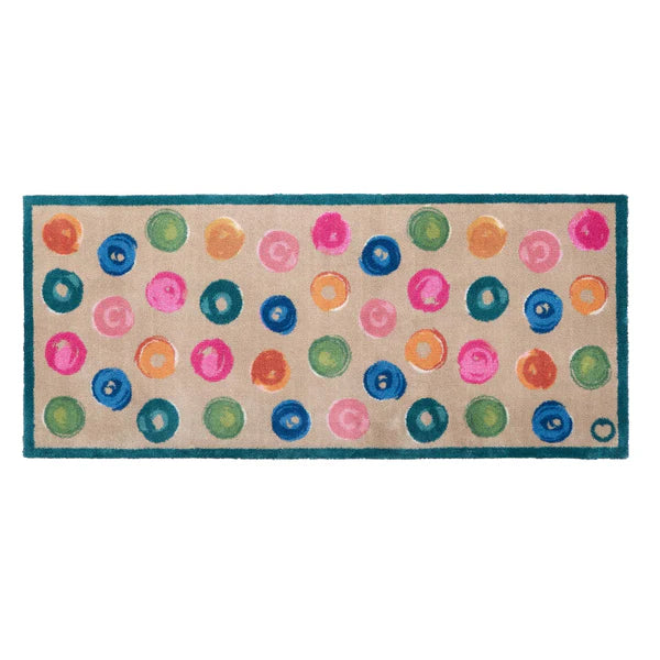 MAT PAINTED SPOTS HUG RUG 65 X150CM