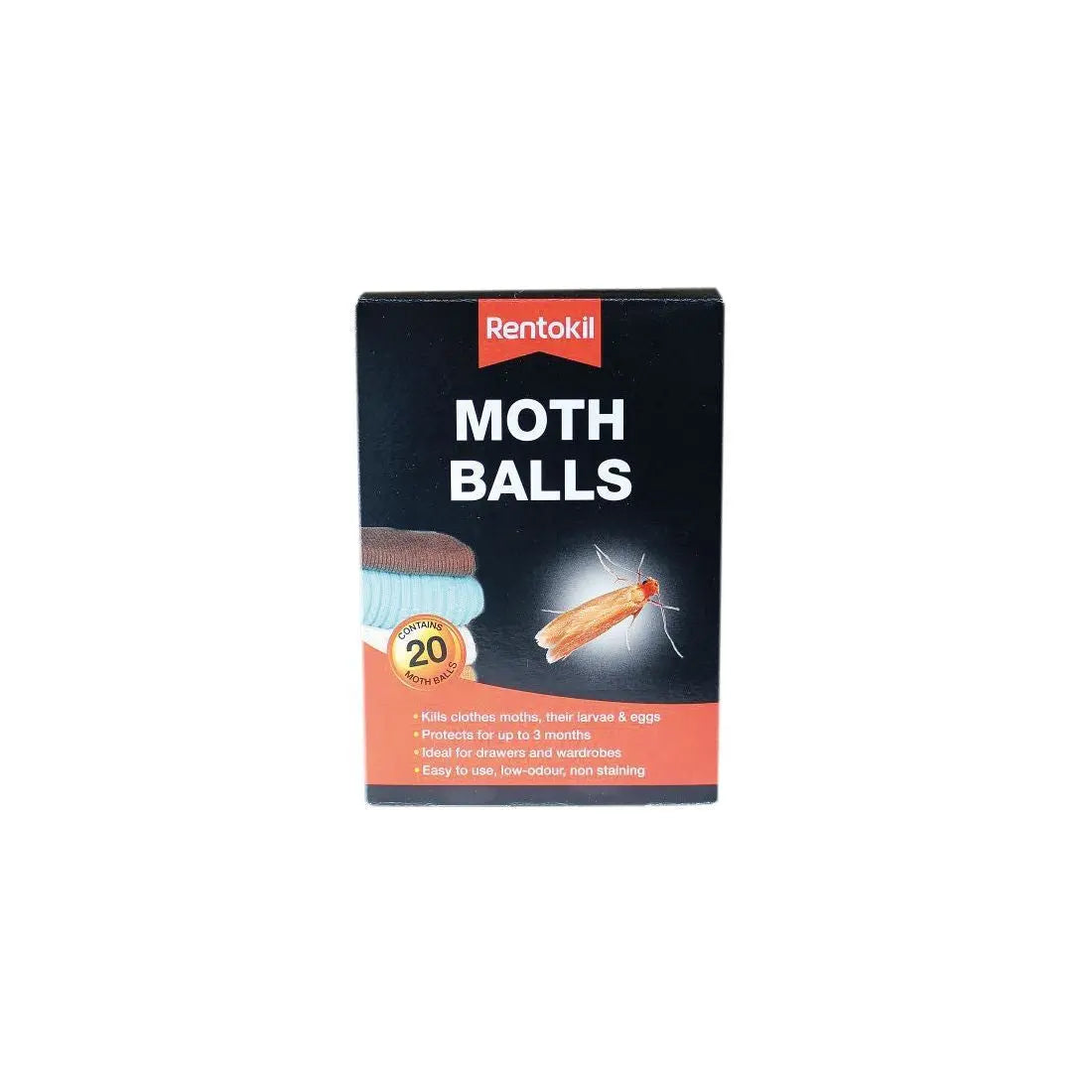 RENTOKIL MOTH BALLS PACK OF 20 TOOLBANK