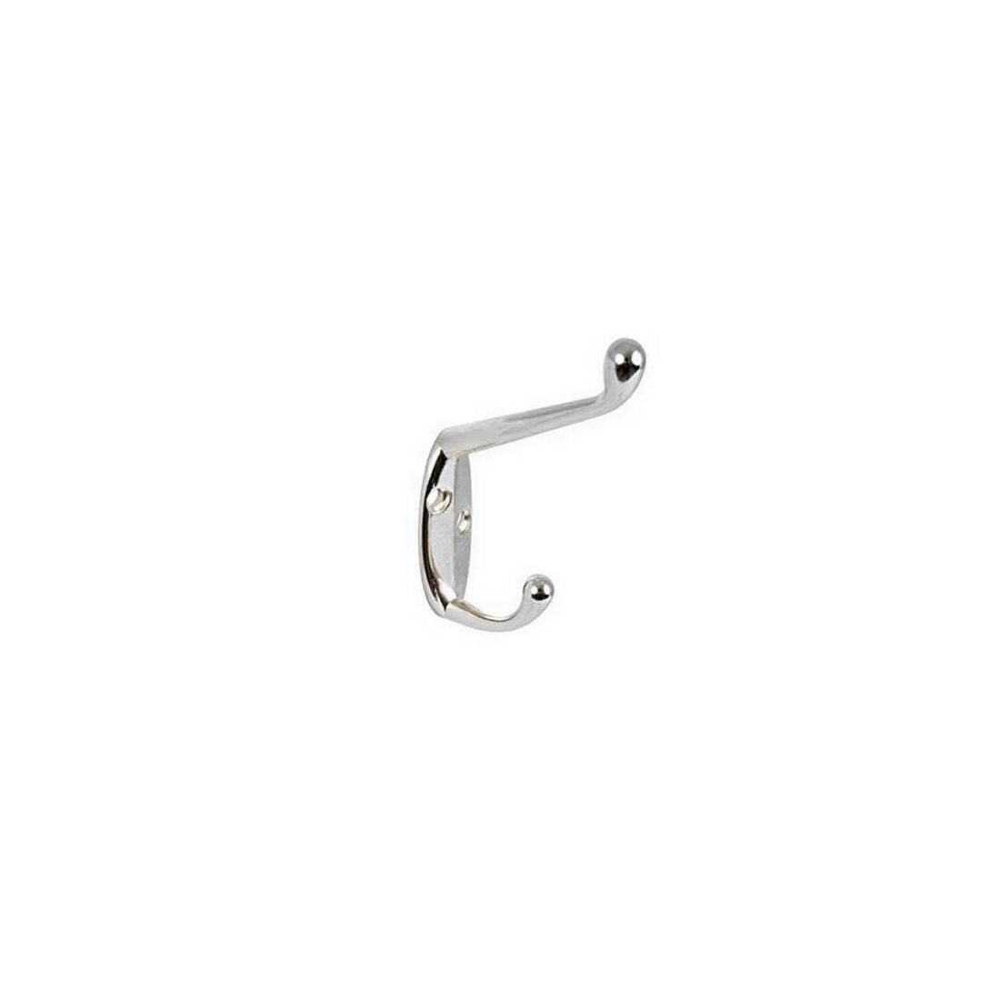 HAT & COAT HOOK CHROME PACK OF TWO