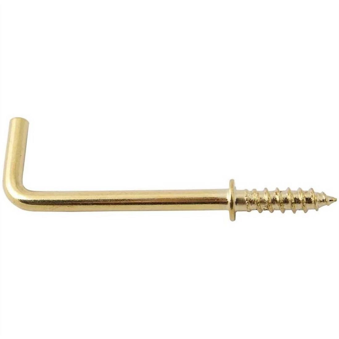 Brass Square Hook 38mm Pack of 5