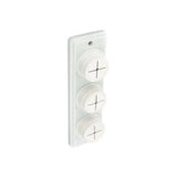 WHITE TRIPLE TOWEL HOLDER CLASSIC