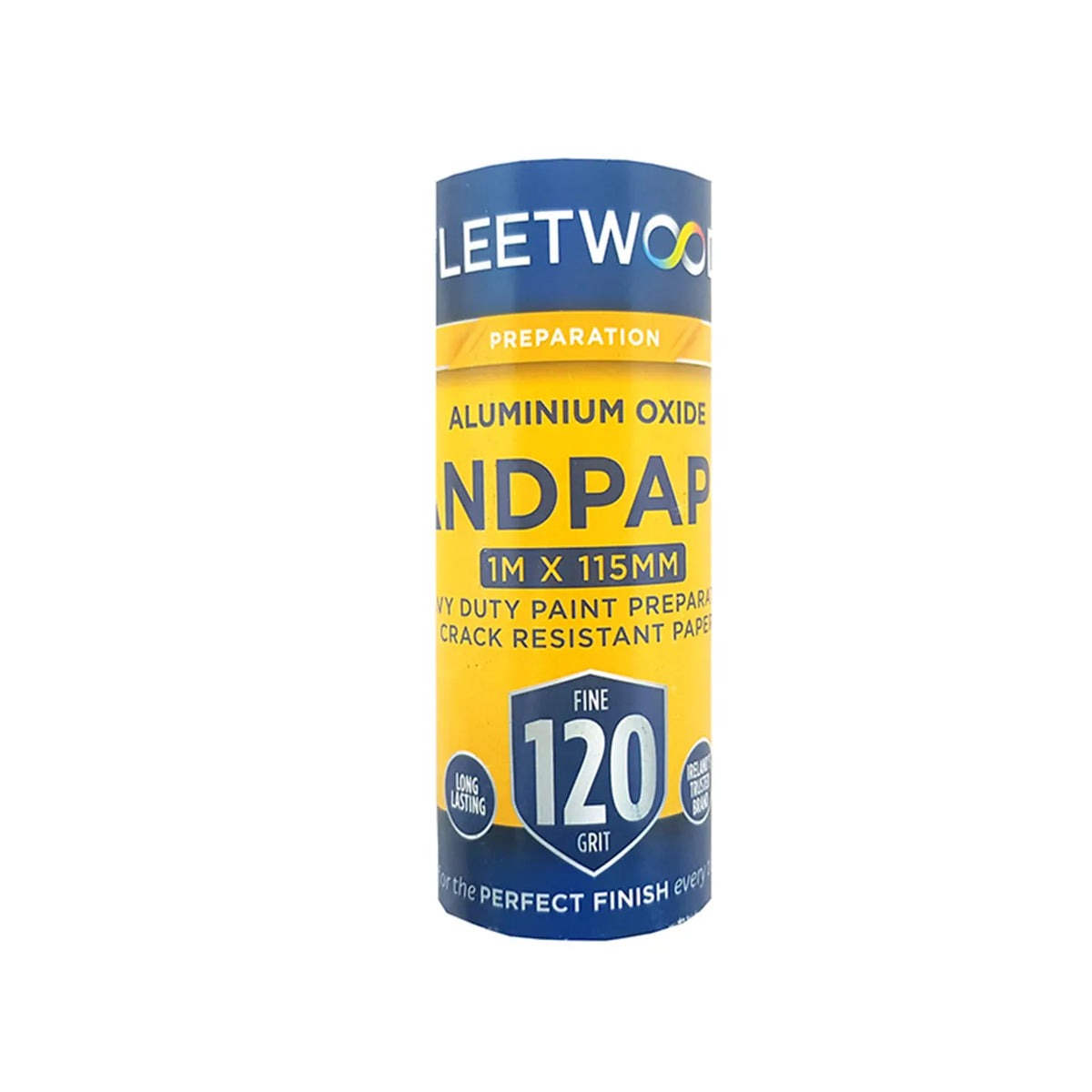 Fleetwood Aluminium Oxide Sandpaper 120 Grit 1m x 115m