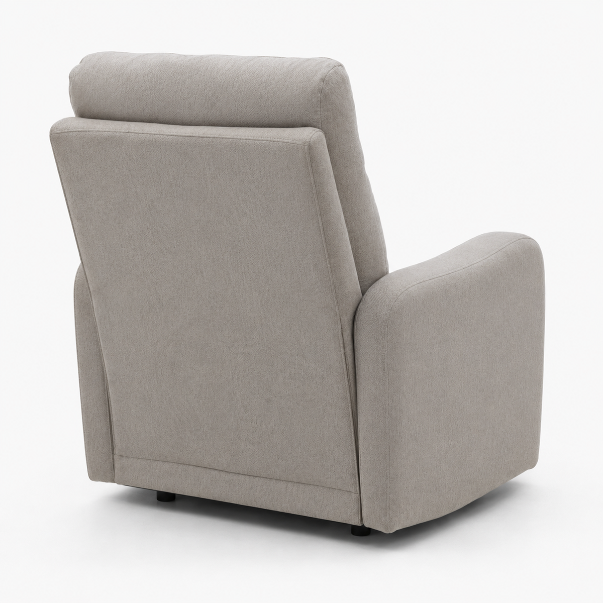 Como recliner chair in sand beige, close-up of the upholstery fabric texture
