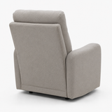 Como recliner chair in sand beige, close-up of the upholstery fabric texture
