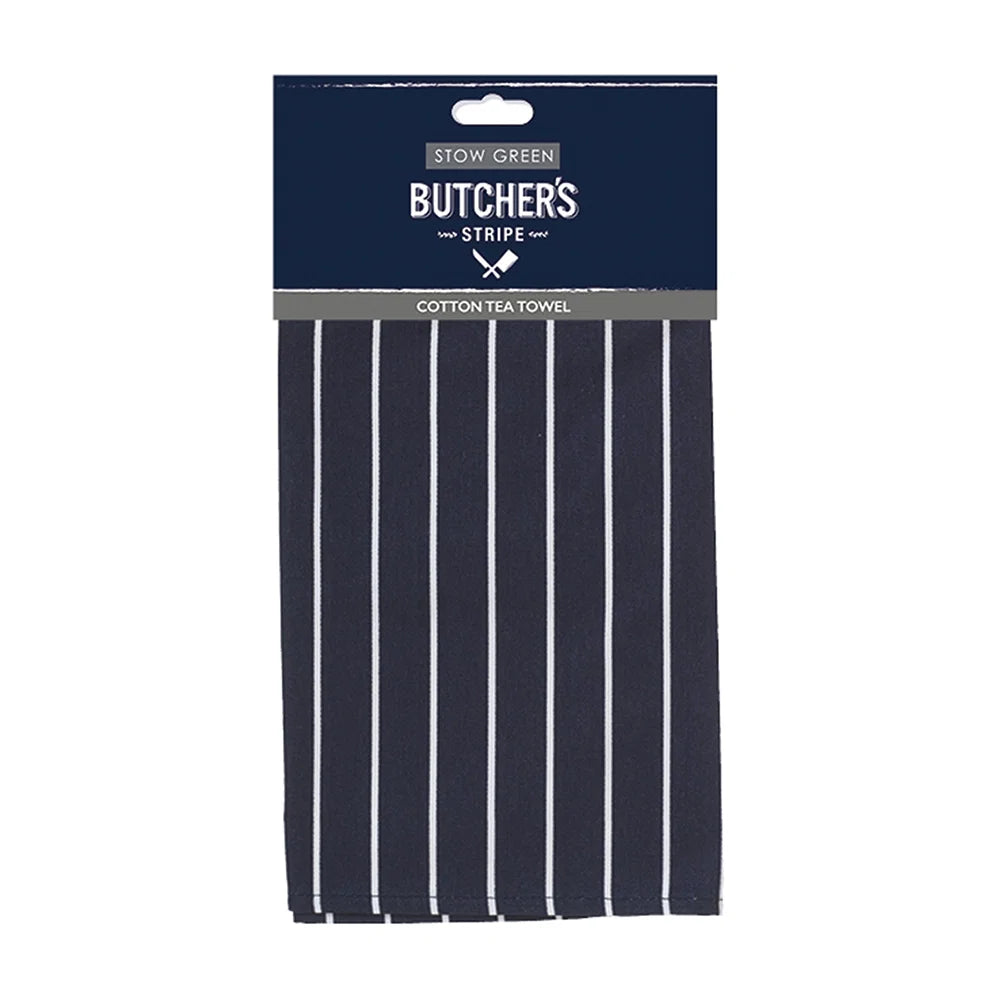 BUTCHERS STRIPE TEA TOWEL