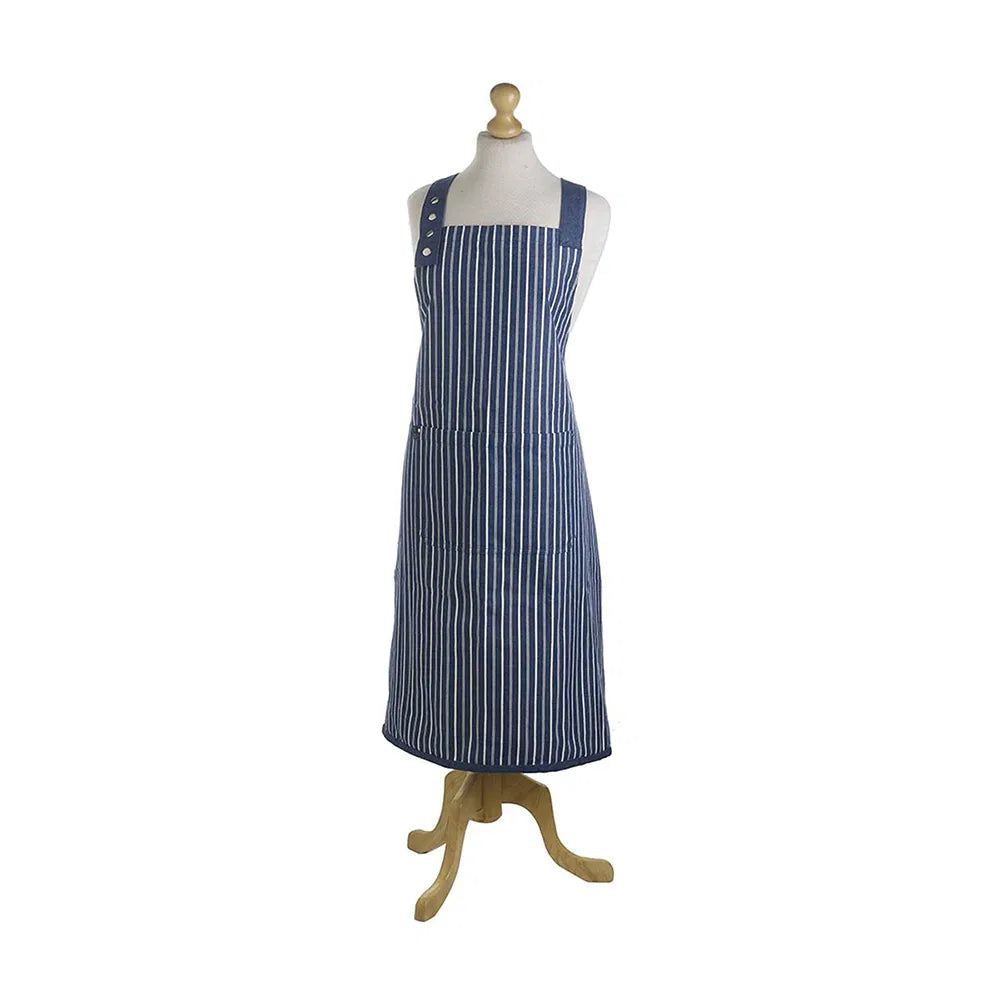BUTCHER STRIPE COTTON APRON