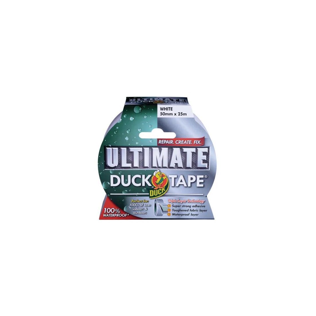Shurtape Ultimate Duck Tape White 50mm x 25m