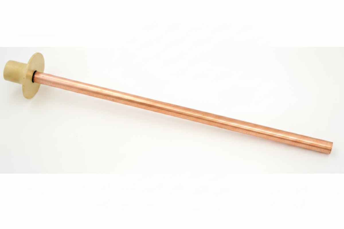BACKPLATE C/W COPPER TUBE 1.2" 400mm long