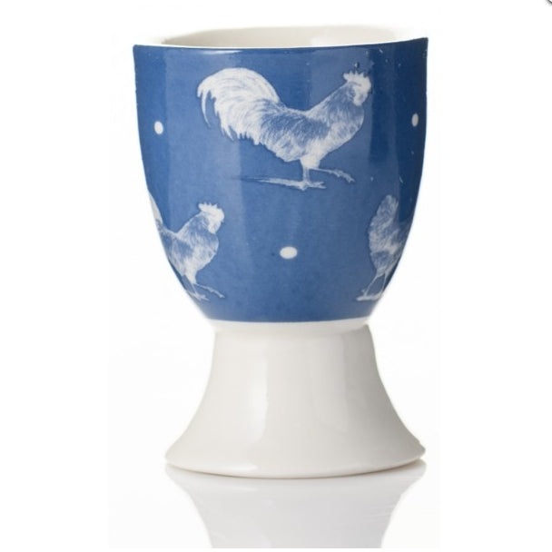 BLUE COCKEREL EGG CUPS