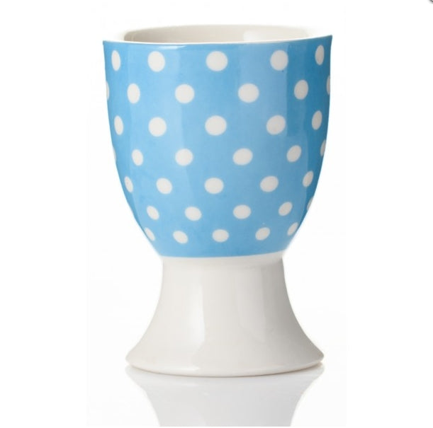 BLUE POLKA DOT EGGCUPS