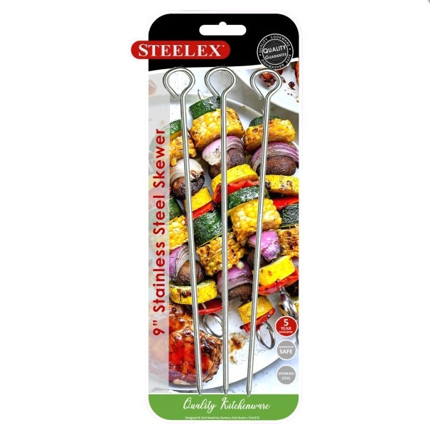 STEELUX SET 6 S/STEEL SKEWERS