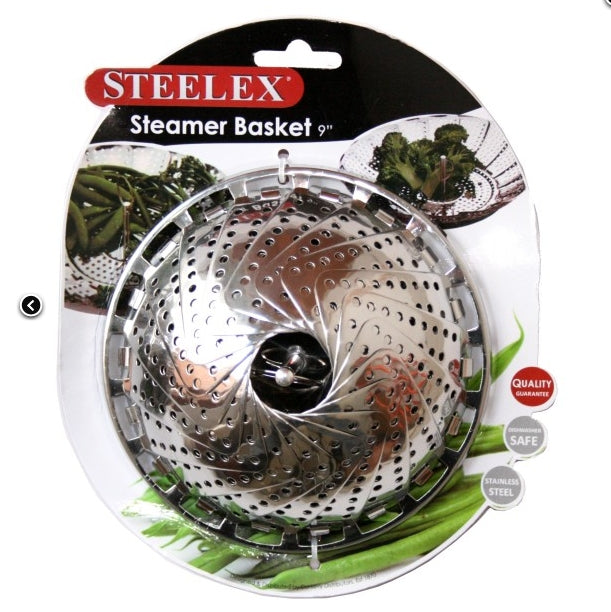 STEELUX STEAMER BASKET 9 INCH