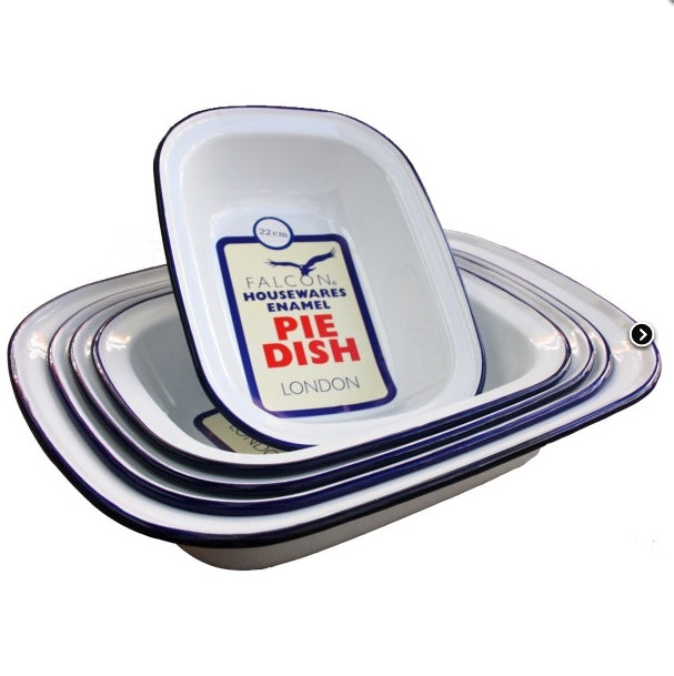 FALCON ENAMEL OBLONG PIE DISH 32CM