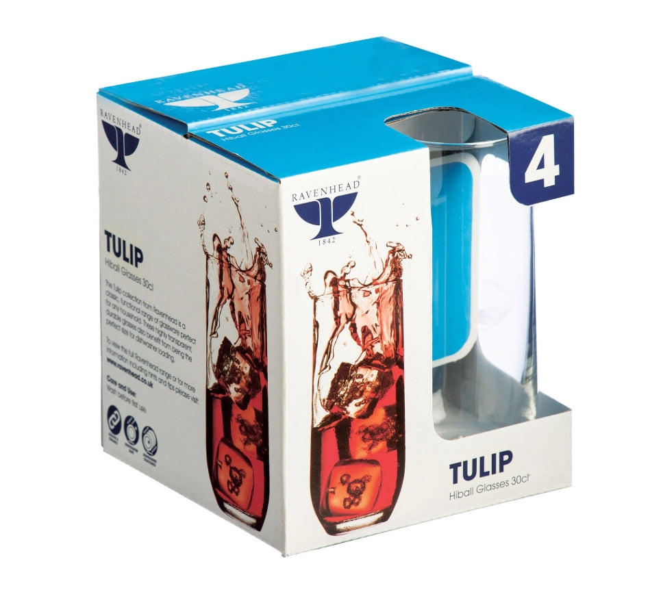 TULIP 4 HI BALL TUMBLERS