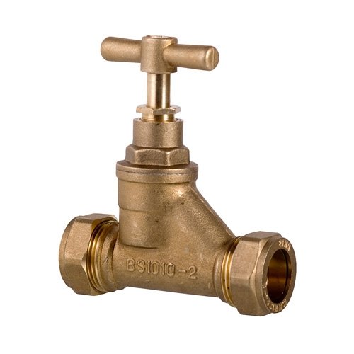 3/4 compression stopcock brass