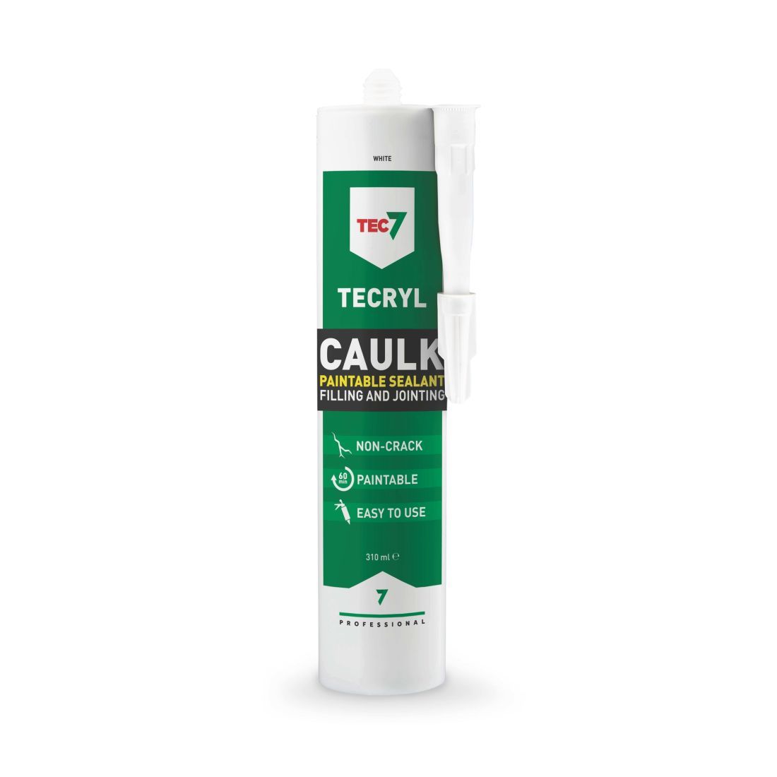 TEC 7 TECRYL WHITE CAULK 310ML