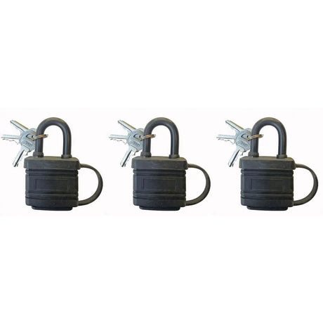 Tessi Outdoor 3 Pack Padlocks Keyed Alike CURUST