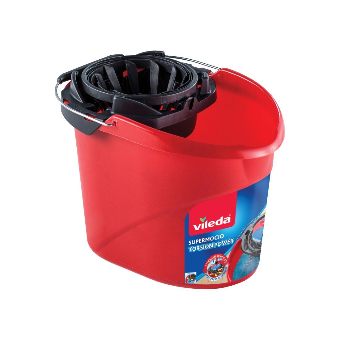 VILEDA MOP BUCKET RED 10L