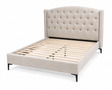 Windsor Taupe 5ft King Bed Frame with Upholstered Buttoned Headboard