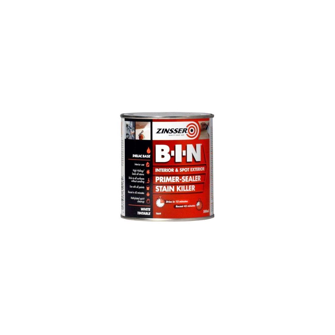 ZINSSER B-I-N PRIMER SEALER 500ML
