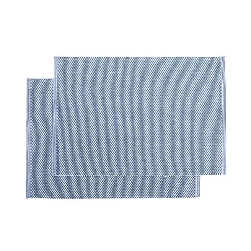 placemats set of 2 Smoke / white  33 x 45 cm