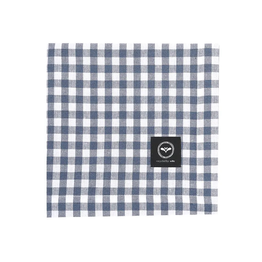 tablecloth Bella 140 x 250 cm navy blue /white check