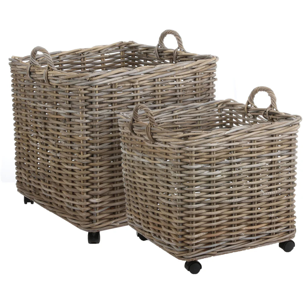 MERCIA BASKET SQUARE LARGE WITH WHEELS