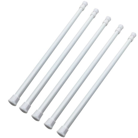 Adjustable tension rod for curtains and shower curtains from 150 to 200 cm.