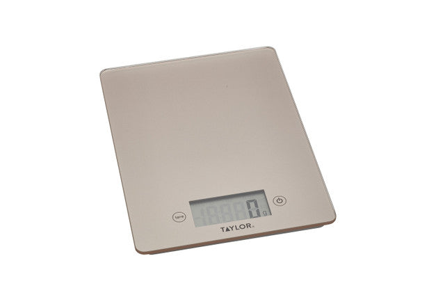 TAYLOR PRO GLASS DIGITAL 5KG KITCHEN SCALES COPPER