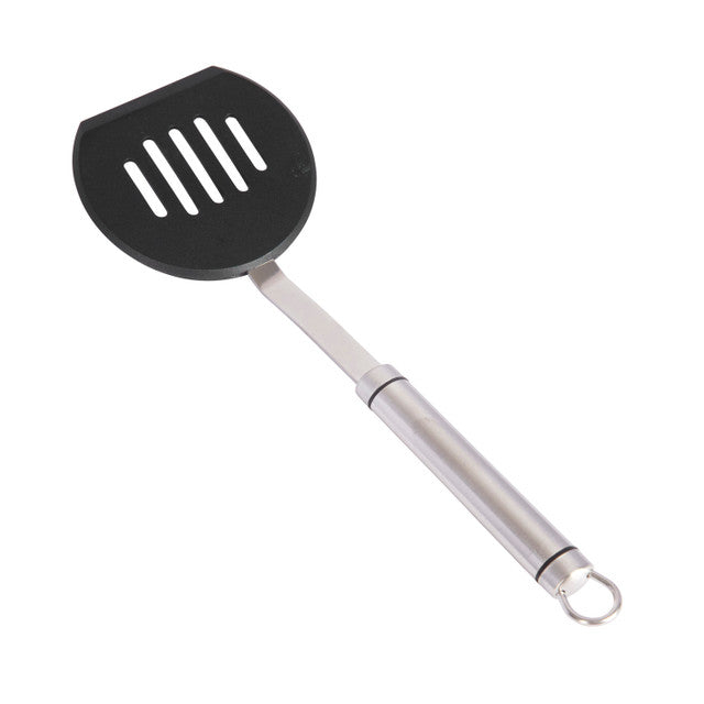 KITCHEN CRAFT OVAL HANDLED STAINLESS STEEL NON-STICK HALF ROUND TURNER