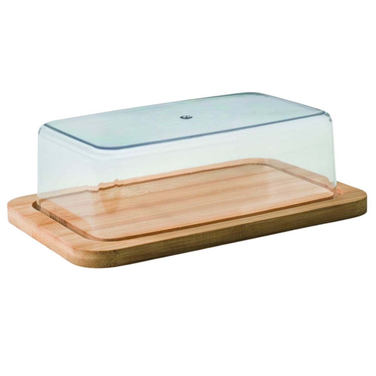 CASA BUTTER DISH WITH BAMBOO BASE