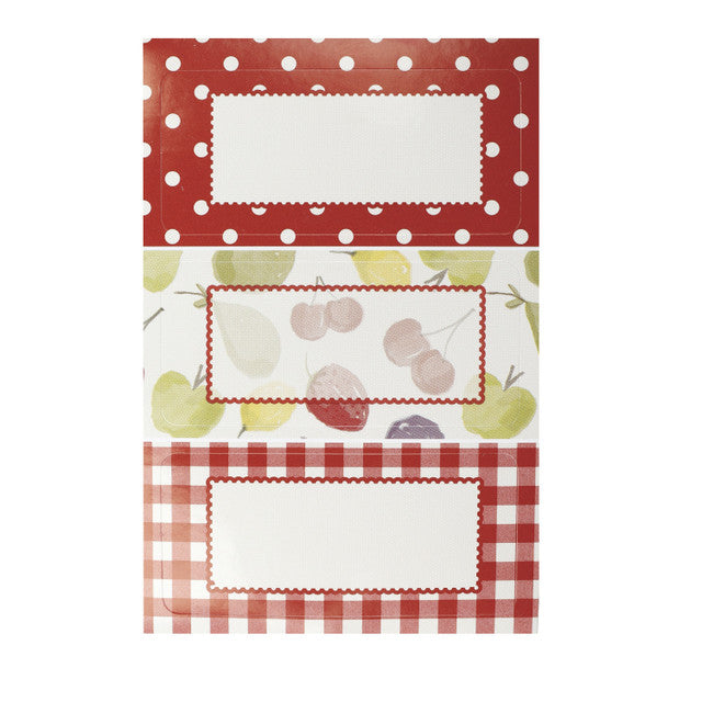 HOME MADE PACK OF 30 ORCHARD JAM JAR LABELS