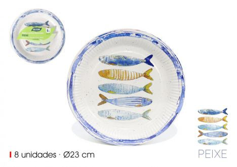 23CM PAPER PLATE ALGON