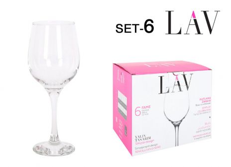 SET 6 WINE GLASSES