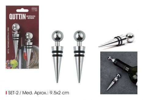 2 PCE WINE BOTTLE STOPPER