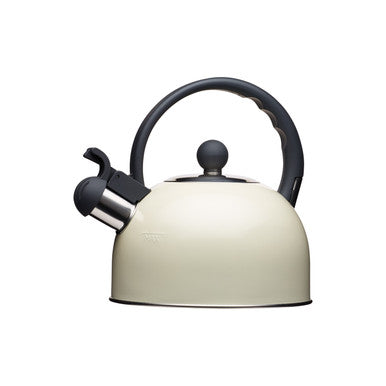 LIVING NOSTALGIA ANTIQUE CREAM TRADITIONAL 1.4L WHISTLING KETTLE