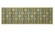 Floral sage washable runner for hallways, kitchens, and entrances.